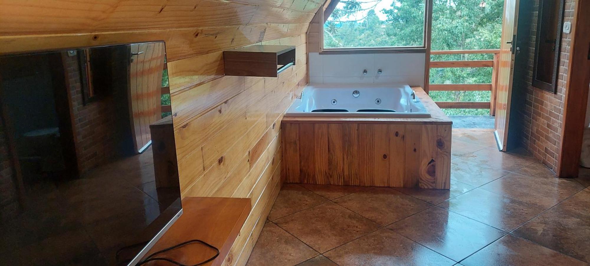 Chale Com Hidromassagem Da Vick Hotel Campos do Jordao Exterior photo
